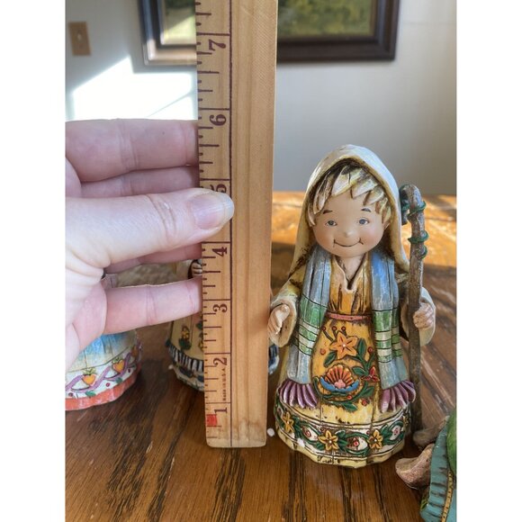 Whimsical Nativity Set Robert Stanley "The Promise Of Christmas" Figurine Set - Picture 5 of 13